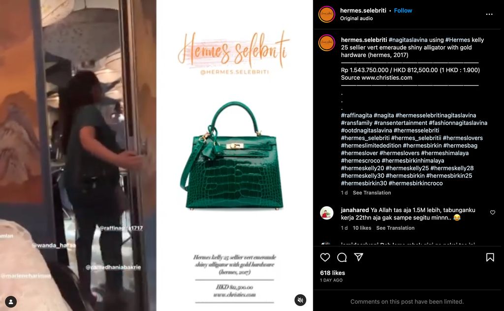 Syahrini dan Nagita Slavina Gaya Nagita Slavina Tenteng Tas Rp 1,5 miliar