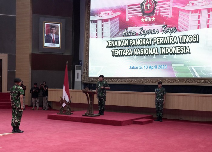 Upacara kenaikan pangkat Pati TNI