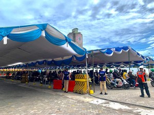 H-7 Lebaran, 908 Pemudik Bermotor Menyeberang Lewat Pelabuhan Ciwandan