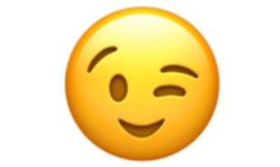 Emoji mata berkedip.