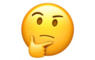 Emoji wajah berpikir.