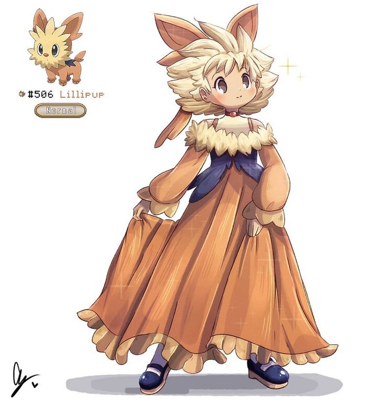 Ilustrasi Pokemon jadi manusia
