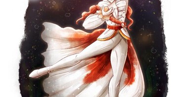 Goldeen si Pokemon air berubah menjadi penari balet yang anggun. Foto: Chey/endifi