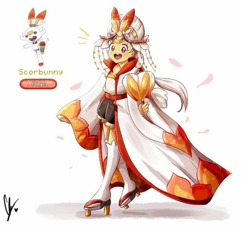 Ilustrasi Pokemon jadi manusia