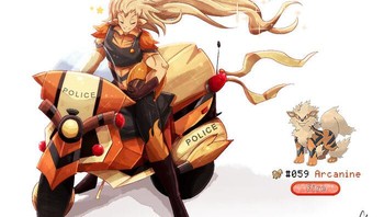 Arcanine berubah menjadi polisi, makin gahar saja! Foto: Chey/endifi