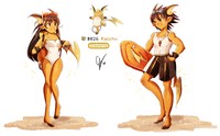 Ilustrasi Pokemon jadi manusia