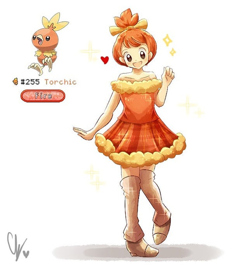 Ilustrasi Pokemon jadi manusia