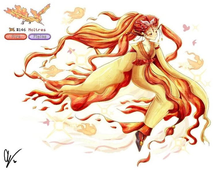 Ilustrasi Pokemon jadi manusia