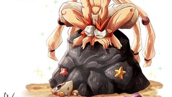 Krabby berubah menjadi remaja yang sepertinya sedang memburu Sandslash. Foto: Chey/endifi