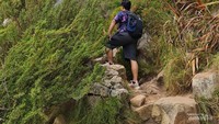 Turun kabut saat pendakian