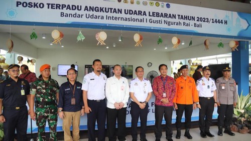 Posko mudik di Bandara Ngurah Rai, Bali.