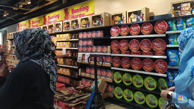 Program Transmart Full Day Sale, Sabtu (15/4/2023) pukul 10.00 hingga 24.00 waktu setempat di 92 gerai Transmart seluruh Indonesia. (CNBC Indonesia/Martya Rizky)