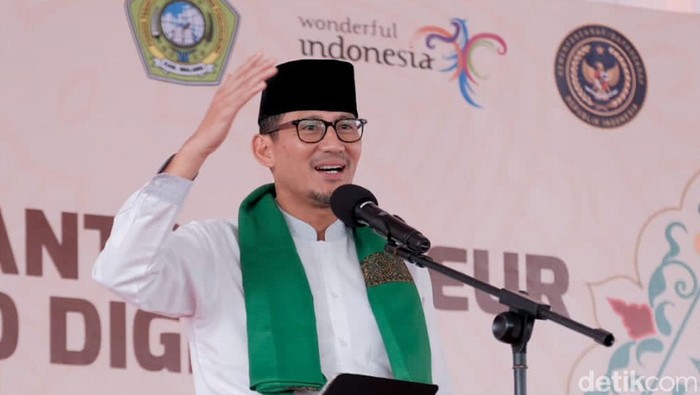 Sandiaga Uno dorong santri di Malang bikin konten kreatif