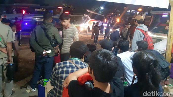 Situasi Terminal Pondok Pinang jelang Lebaran (Danu Damarjati/detikcom)
