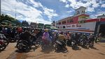 Arus Pemudik Motor di Pelabuhan Ciwandan Lancar