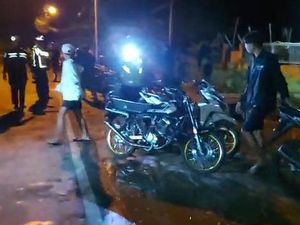 Polisi Bubarkan Aksi Balap Liar di Tuban Jelang Sahur, 103 Motor Diamankan