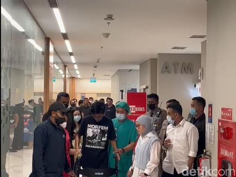 David Ozora diperbolehkan pulang dari RS Mayapada, Jaksel, Minggu (16/4/2023), (Adrial/detikcom)