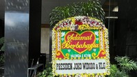 Karangan bunga dari Jokowi. Foto: instagram