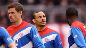 Foto: Bibir Bengkak Leroy Sane Usai Dijotos Sadio Mane