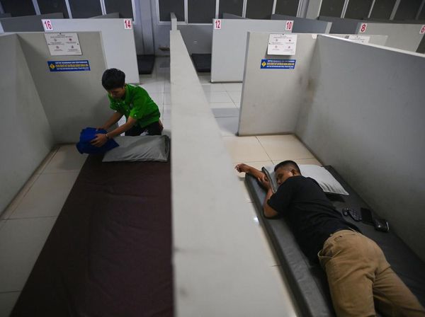 Melihat Bilik Istirahat Untuk Pemudik di Tol Jakarta-Cikampek