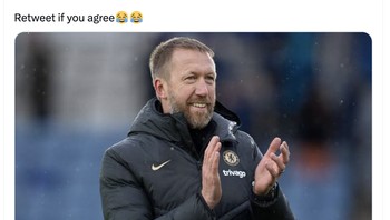 Mungkin perlu minta maaf pada Graham Potter karena dia bukan pangkal permasalahan di Chelsea. Foto: Twitter