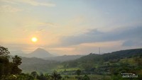 Keindahan barisan perbukitan di Jawa Barat