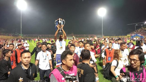 Pesta Juara PSM Makassar. Alfiandis/detikSulsel