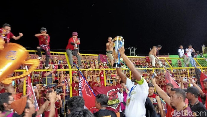 Pesta Juara PSM Makassar. Alfiandis/detikSulsel