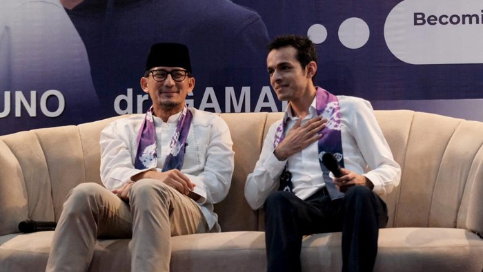 Sandiaga Uno dan Gamal Albinsaid.