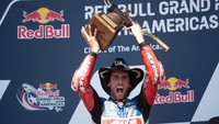 Alex Rins menjadi nama terbaru usai finis terdepan di MotoGP Amerika Serikat 2023 bersama LCR Honda. Saat membela Suzuki pada 2017-2022, ia juga pernah menang balapan lima kali. Foto: Getty Images/Mirco Lazzari gp