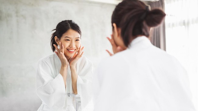 Ilustrasi sehat orang Korea atau skincare