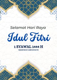 20 Contoh Kartu Ucapan Idul Fitri 1444 H Dan Cara Membuatnya