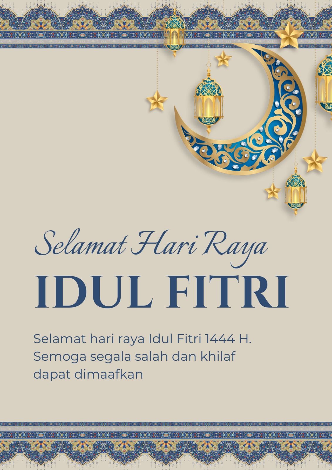 Kartu Ucapan idul Fitri