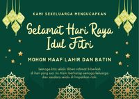 20 Contoh Kartu Ucapan Idul Fitri 1444 H Dan Cara Membuatnya