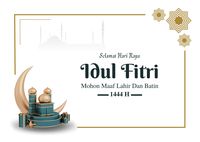 20 Contoh Kartu Ucapan Idul Fitri 1444 H Dan Cara Membuatnya