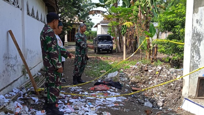 Lokasi ledakan petasan di Kediri