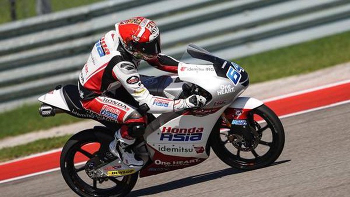 Mario Aji di Moto3 Amerika 2023