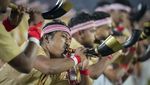 Momen 11 Ribu Penari India Pecahkan Rekor Dunia Menari Bihu