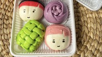 Cari hampers bakpao karakter unik untuk lebaran? Kamu bisa membelinya di Sophie Sally yang ada di Taman Sari. Bakpao Idul Fitri Box Isi 4 ini dibanderol Rp 68.000 dengan isian cokelat dan tausa. Foto: sophiesallyjakarta