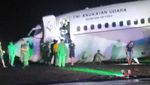 Potret Pesawat Boeing 737 Seri 200 TNI AU Tergelincir di Bandara Timika