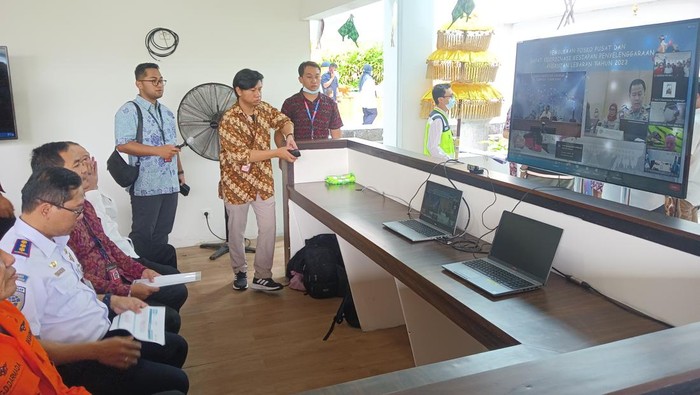 Posko Terpadu Angkutan Udara Lebaran Tahun 2023/1444 Hijriah di Bandara Ngurah Rai.