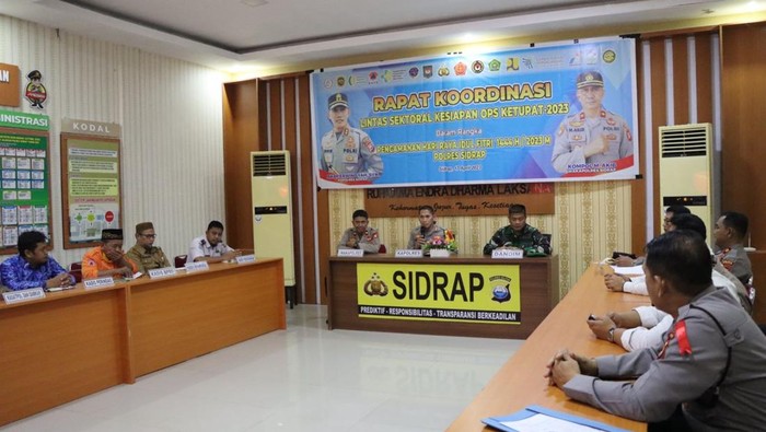 Rapat koordinasi untuk kesiapan pengamanan mudik dan arus balik.