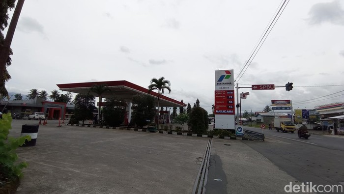 Salah satu SPBU yang berada di jalur mudik Tasikmalaya