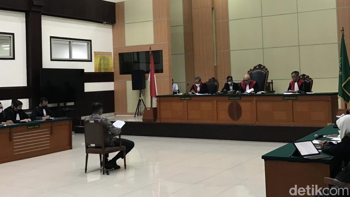 Sidang kasus Lord Luhut dengan terdakwa Haris Azhar (Firda/detikcom).