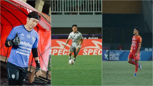 Ketiga pemain Bali United (Gerri, Sandi dan Ahmad Agung) yang tidak melanjutkan kerja sama di musim mendatang. (Istimewa)
