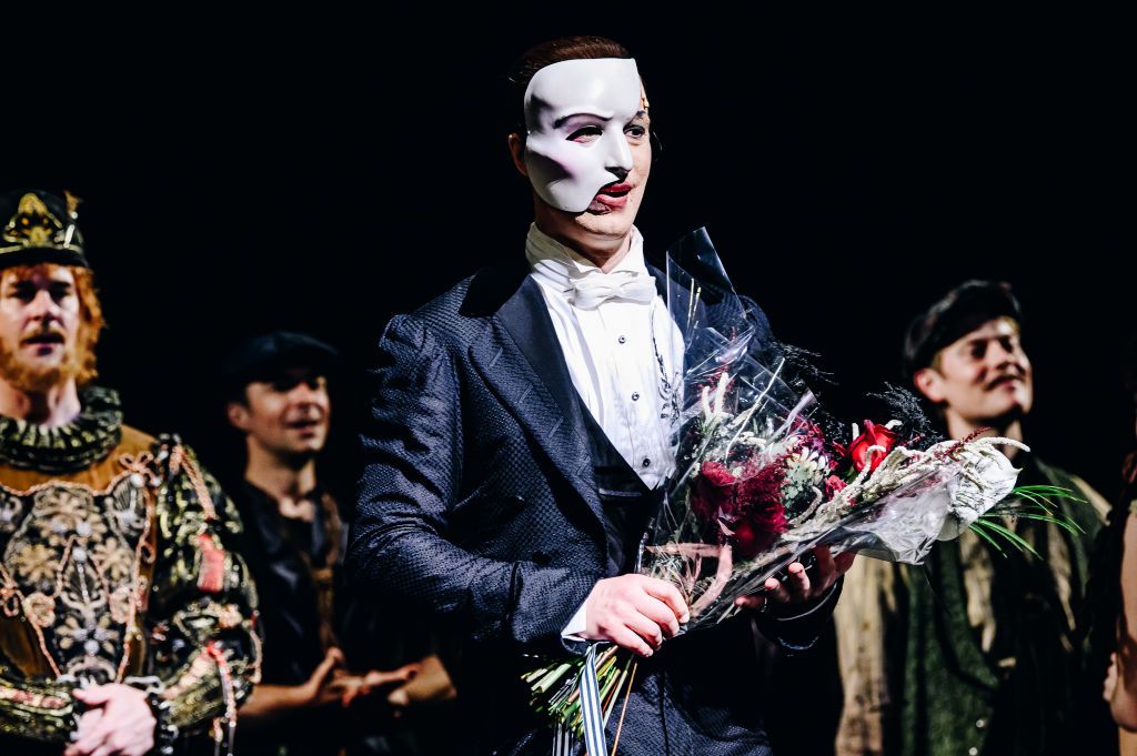 Curtail call terakhir The Phantom of the Opera di Majestic Theatre, New York.