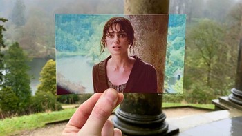 Di atas Kuil Apollo di Stourhead Gardens, lokasi ini sangat menakjubkan bagi dunia Pride and Prejudice - latar belakang yang menakjubkan di jantung Wiltshire. Dunia abad ke-18 dihidupkan kembali di sekitar Inggris Raya Foto: Thomas Duke