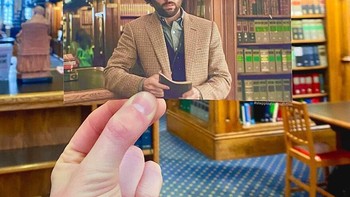 Perpustakaan Inn Lincoln yang menjadi set serial You. Foto: Thomas Duke