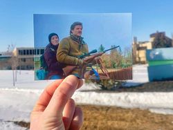 Keren! Foto Adegan Film Berpadu dengan Lokasi Aslinya