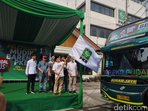 Cak Imin Lepas 30 Bus Mudik Gratis ke Jawa Tengah dan Jawa Timur